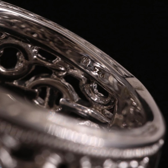 NIB - Judith Ripken Sterling Silver Vienna Wide Band Diamond Ring - Picture 9 of 12